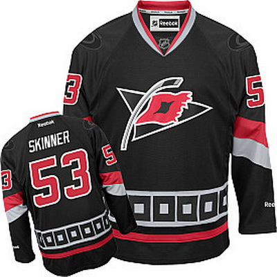 Southeast Carolina Hurricanes 53 Jeff Skinner Black Newly Designed NHL Hockey Jersey For Sale